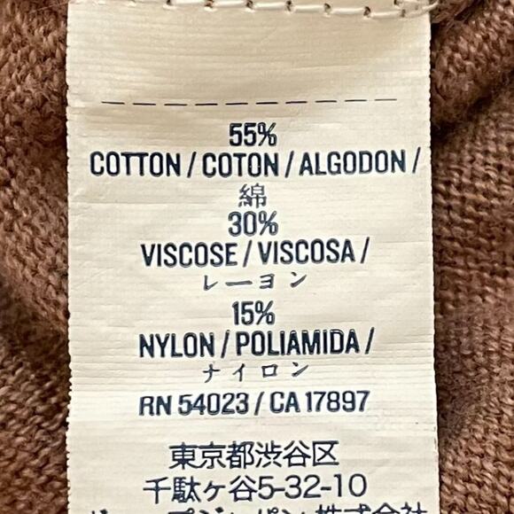 Old Navy Basic/Classic Cotton Blend Camel/Neutral/Tan Crew Neck Cardigan, XL - Picture 8 of 13